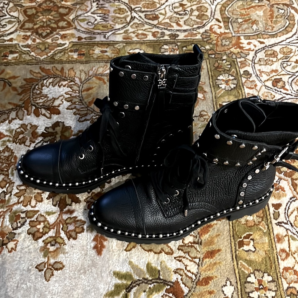 NWOT Sam Edelman studded combat boots